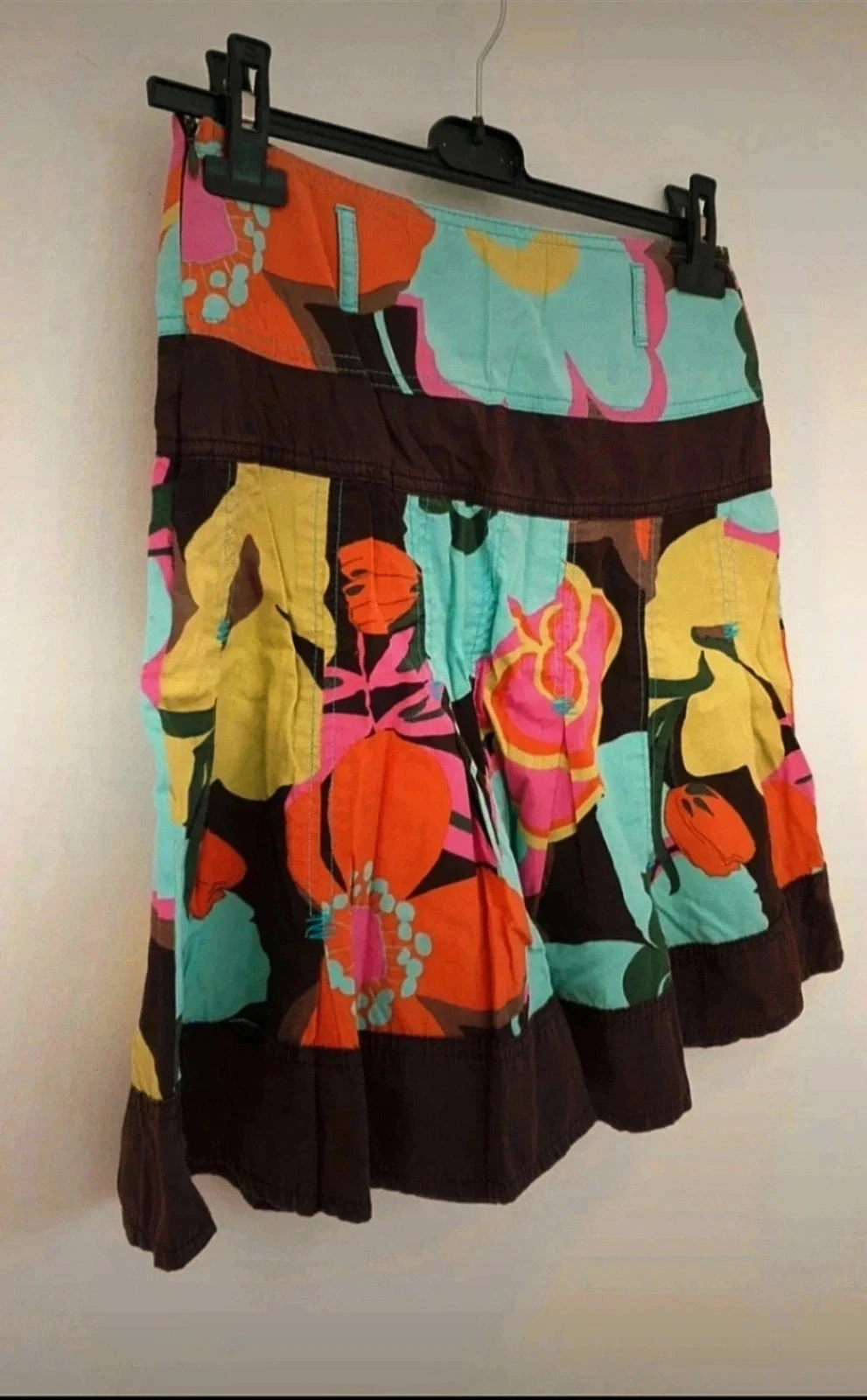Jupe d'été coloré motifs fleurs 36